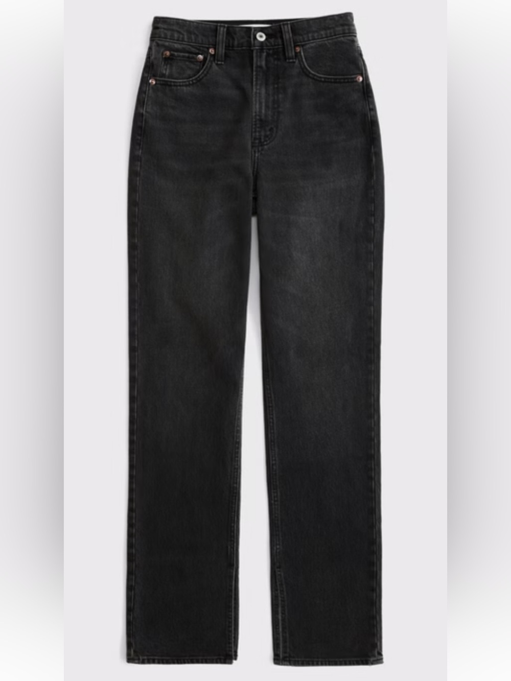 Abercrombie & Fitch Curve Love Ultra High Rise 90’s Straight-Leg Jean